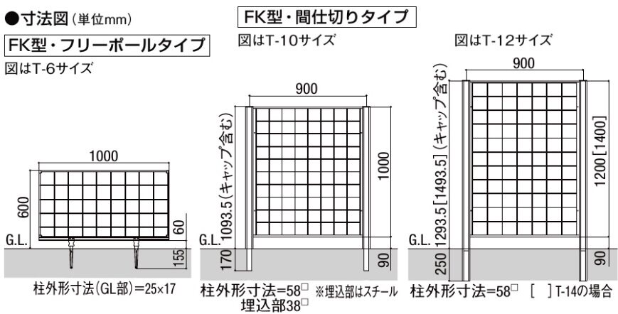 アーキキャスト寸法