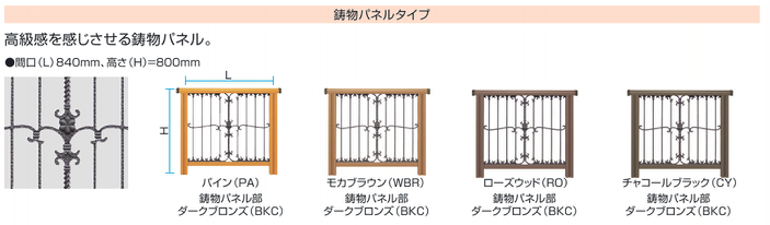 ひとと木　フェンス鋳物